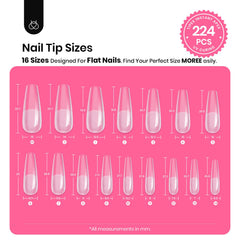 Beetles Gel Polish Tipex pre-etched tip sizes 16 for diverse nails.