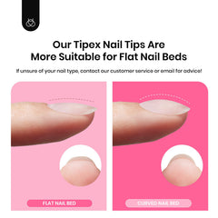 Beetles Gel Polish Tipex thicker structured apex for strong hold.