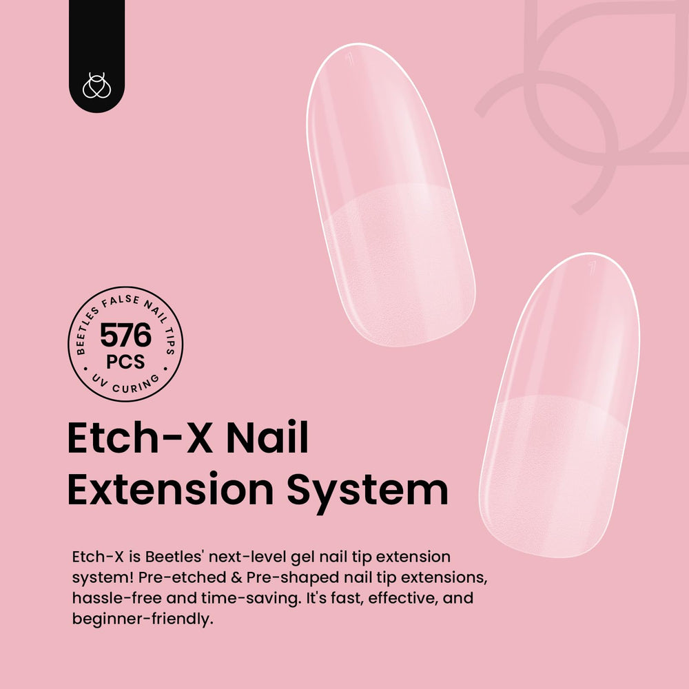 Beetles Gel Polish tips in 12 sizes for a perfect fit.
