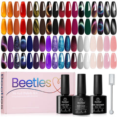 Beetles Gel Polish treasure box collection with gemstone-inspired shades for versatile looks.