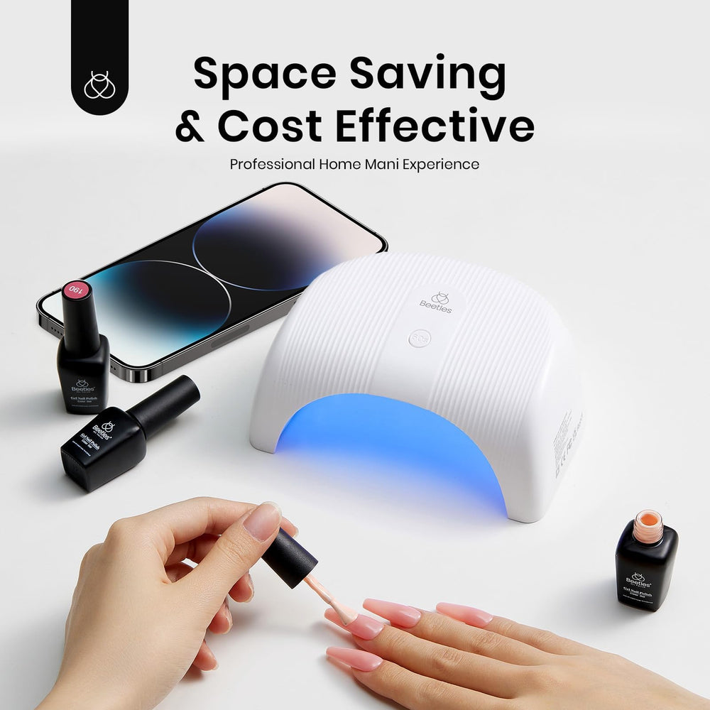 Beetles Gel Polish UV LED Nail Lamp compact design fits small spaces without sacrificing performance.