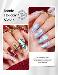 Beetles Gel Polish white glitter liner for delicate sparkling accents