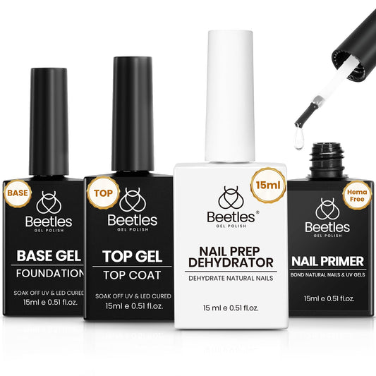 Beetles Gel Top Coat bottle for a long-lasting, high-gloss finish