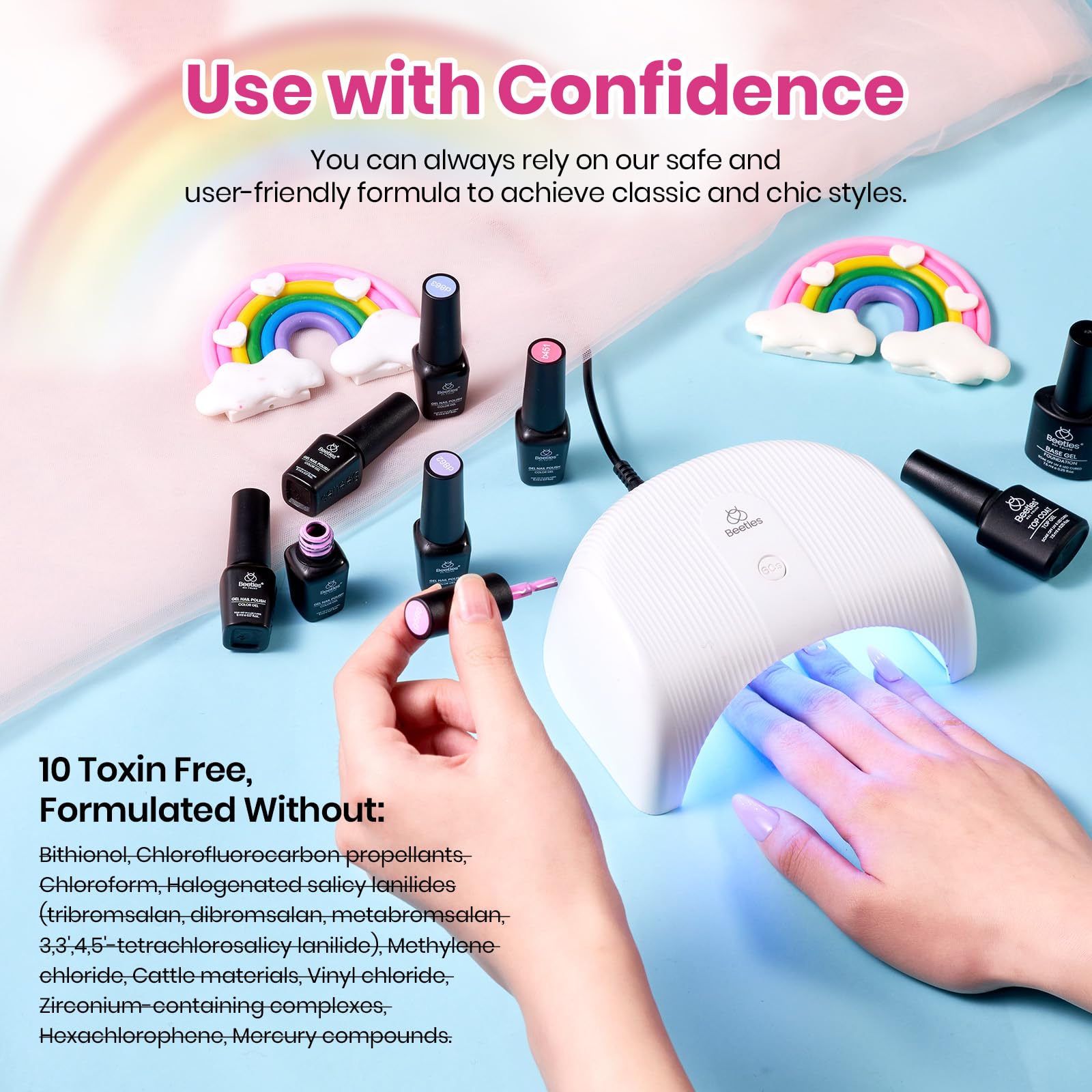 Beetles gift-packaging makes this kit a thoughtful present for nail lovers