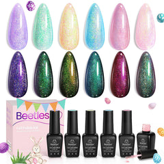 Beetles Glitter Gel Polish purple sparkle for nail art and shine