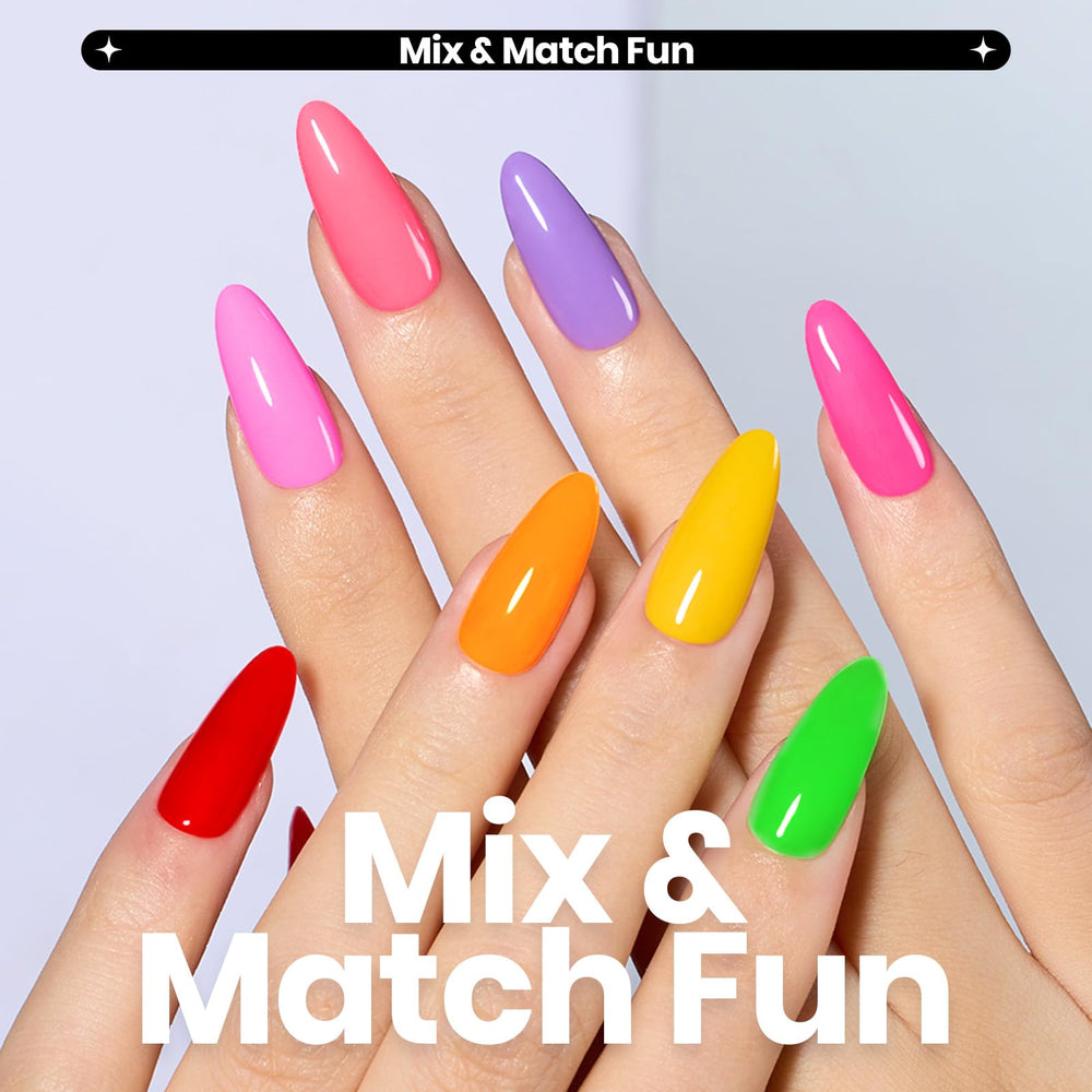 Beetles Glitter Neon Nail Polish Set electric blue swatch with glitter for statement looks
