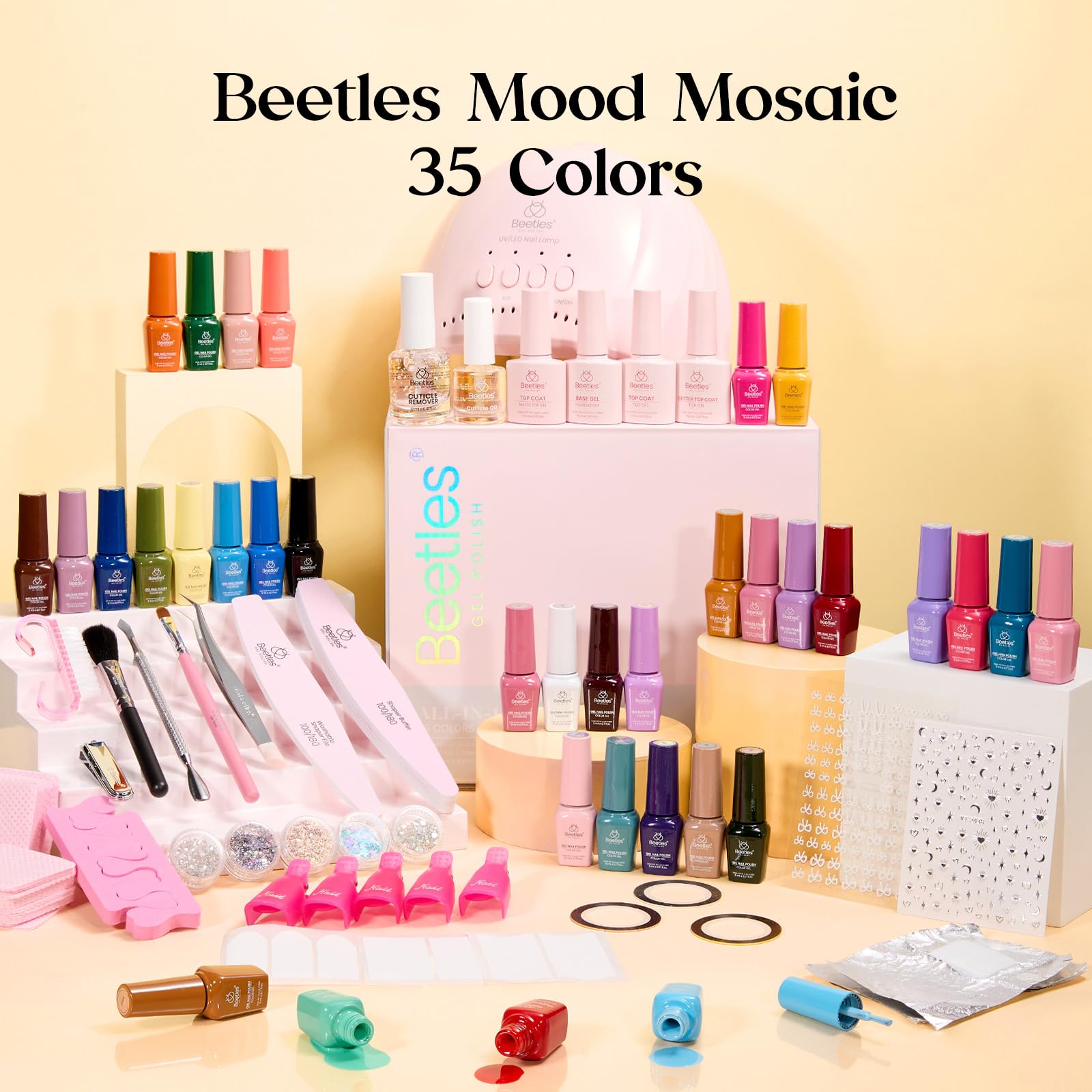 Beetles glitter top coat bottle adds shimmer for statement nails
