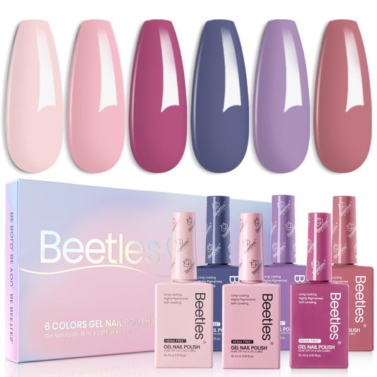 Beetles Hema-Free gel polish set in pink for long-lasting at-home manicures