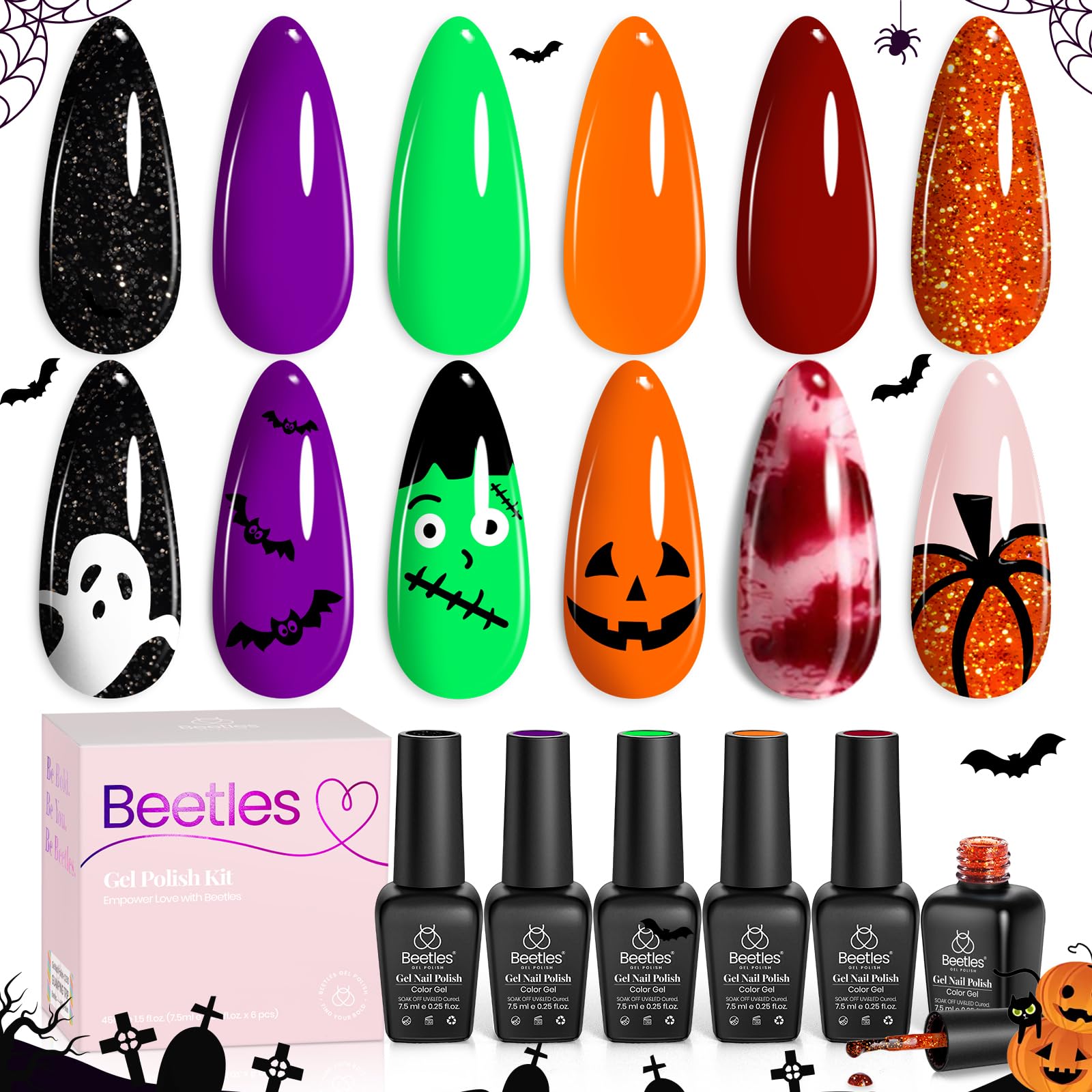 Beetles Hocus Pocus base and top coat reminder for best results