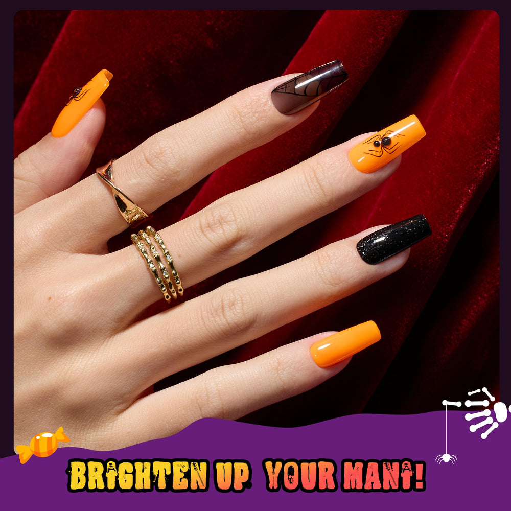 Beetles Hocus Pocus black nail polish for dramatic contrast