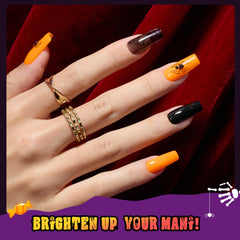 Beetles Hocus Pocus black nail polish for dramatic contrast