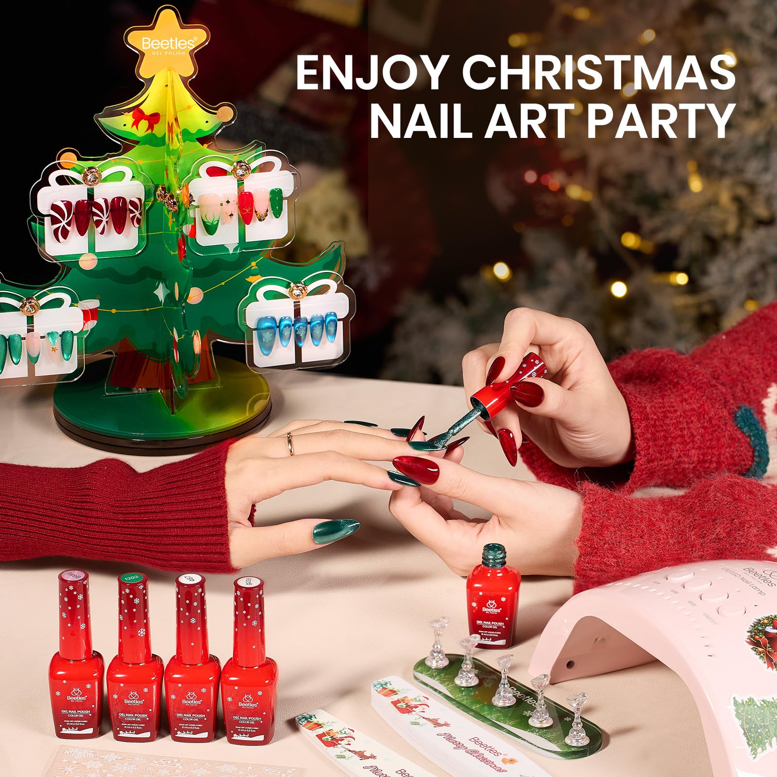 Beetles premium holiday gift box for DIY manicure gifts.