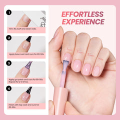 Beetles Jelly Gel nude pink brown swatches for buildable coverage