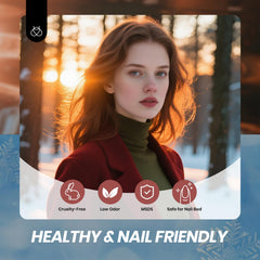 Beetles blue jelly gel polish with vibrant, high-gloss shine.