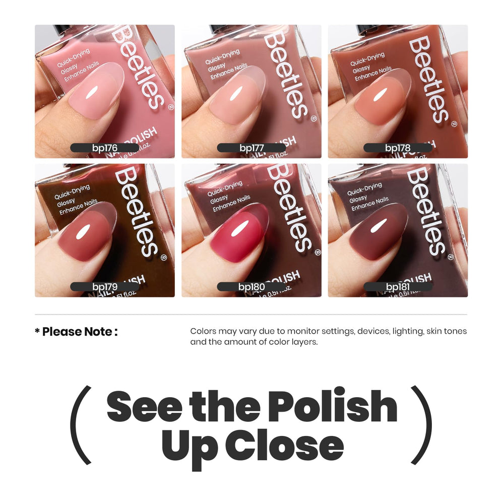 Beetles Jelly Nail Polish mauve pink swatch for versatile looks