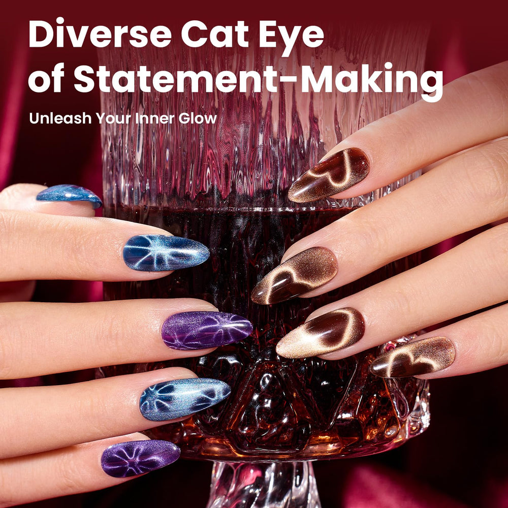 Beetles Jewel Parade Cat Eye Kit green shade for festive, reflective cat eye nails