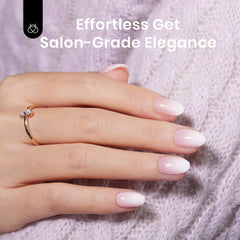 Beetles light pink nails as a stylish gift for her