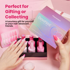 Long-lasting Beetles gel polish provides a glossy finish with chip resistance.