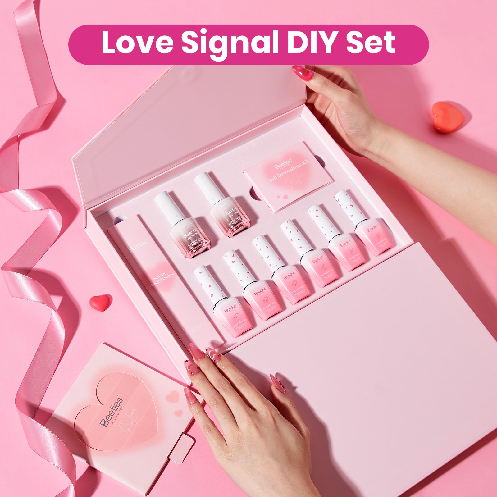 Beetles Love Signal Valentine packaging adds festive gifting appeal.