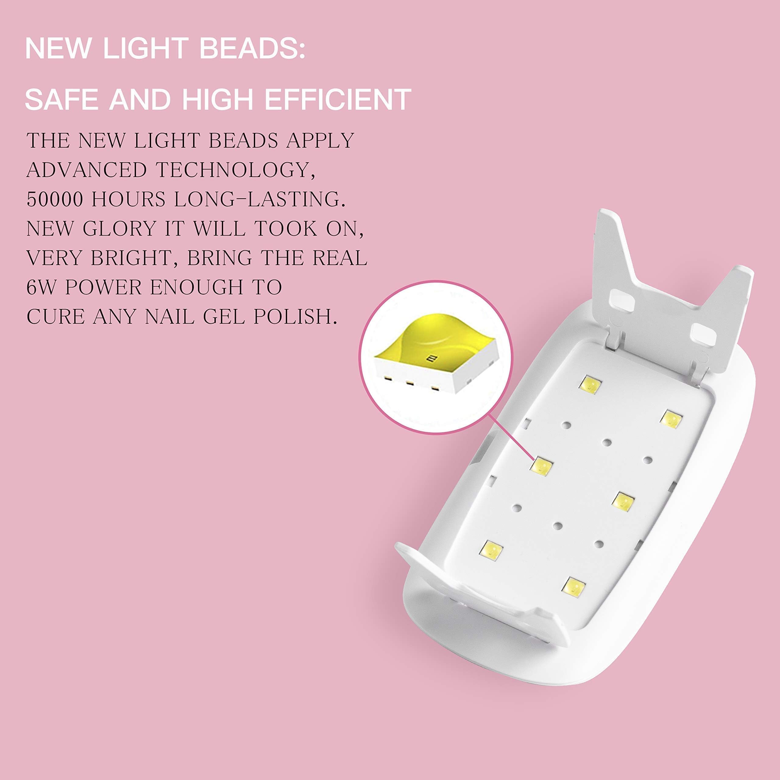 Beetles low-heat nail lamp offering comfortable curing for nails.