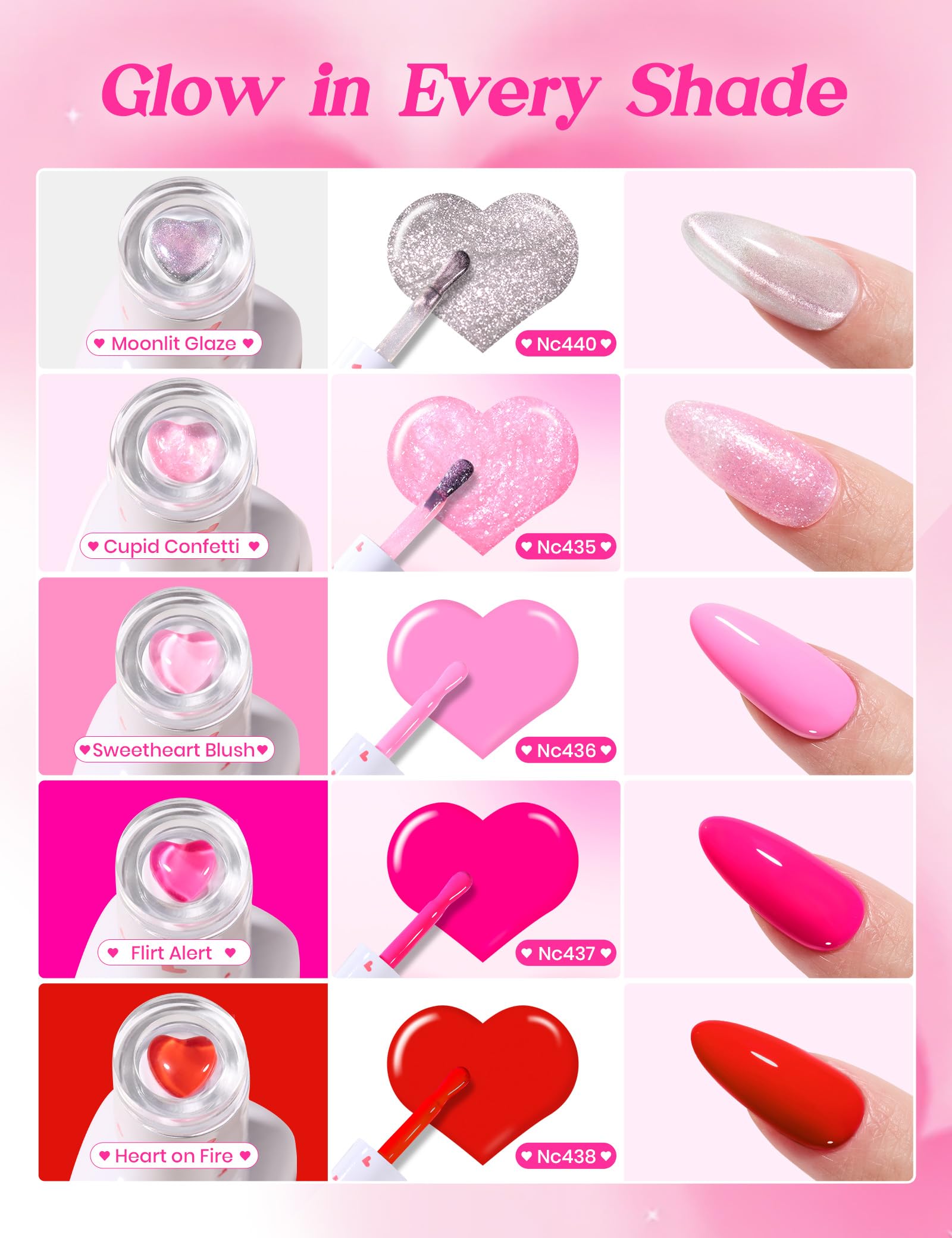 Magnetic heart tool helps create subtle romantic accents.