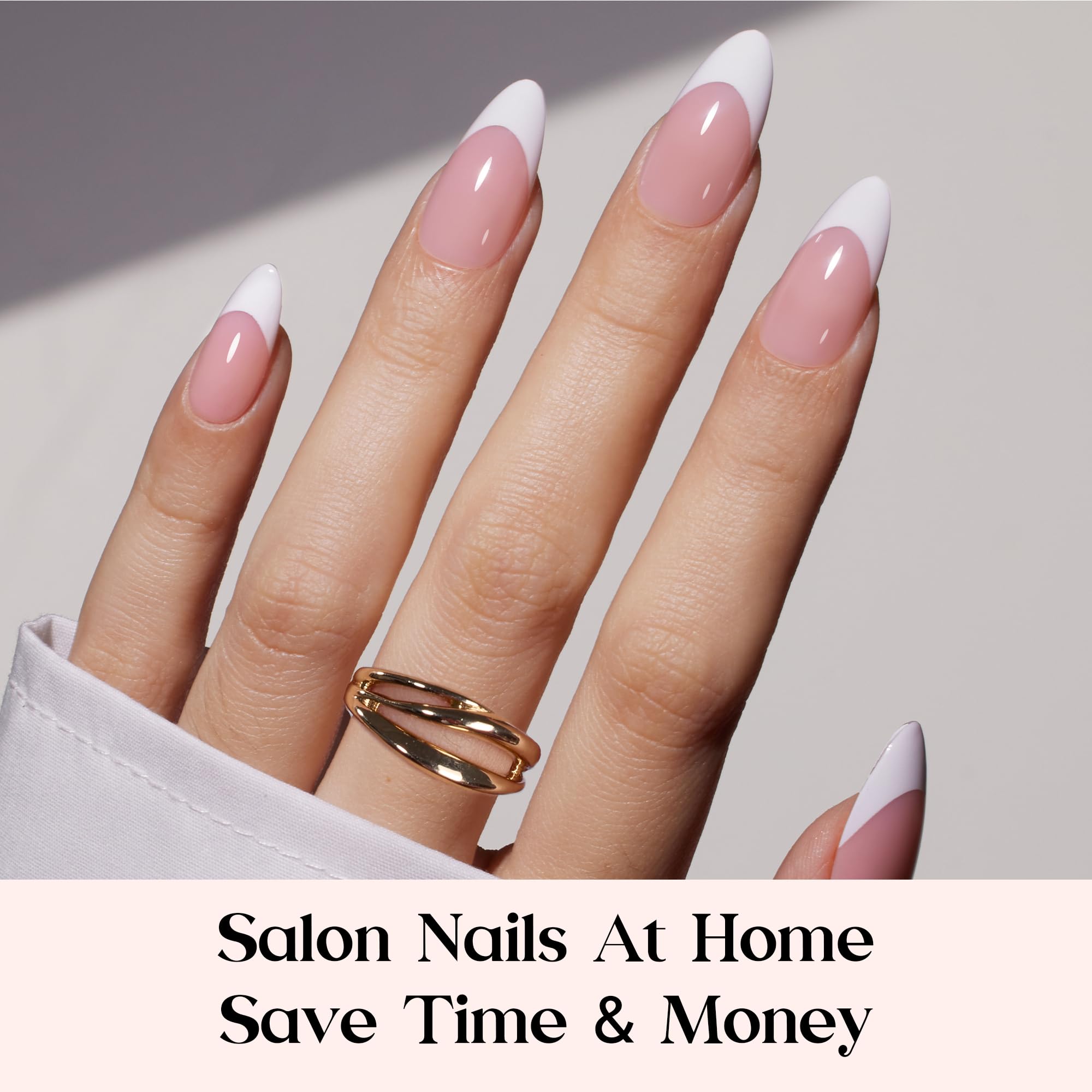 Beetles medium almond nail tips ready for DIY nail art