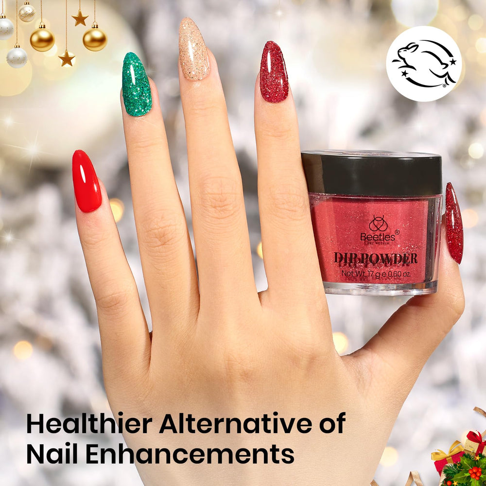 Beetles Merry Sparkle base coat supports smooth application and better adhesion.