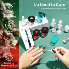 Beetles Merry Sparkle glitter dip powder for dazzling French accents.