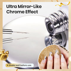 Beetles metallic nail liner gold adds luxe accent and reflective depth.