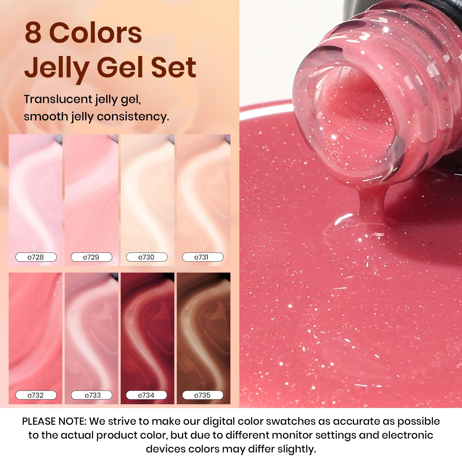 Beetles milky-pink Sunset Rose 5 creates a creamy, delicate look