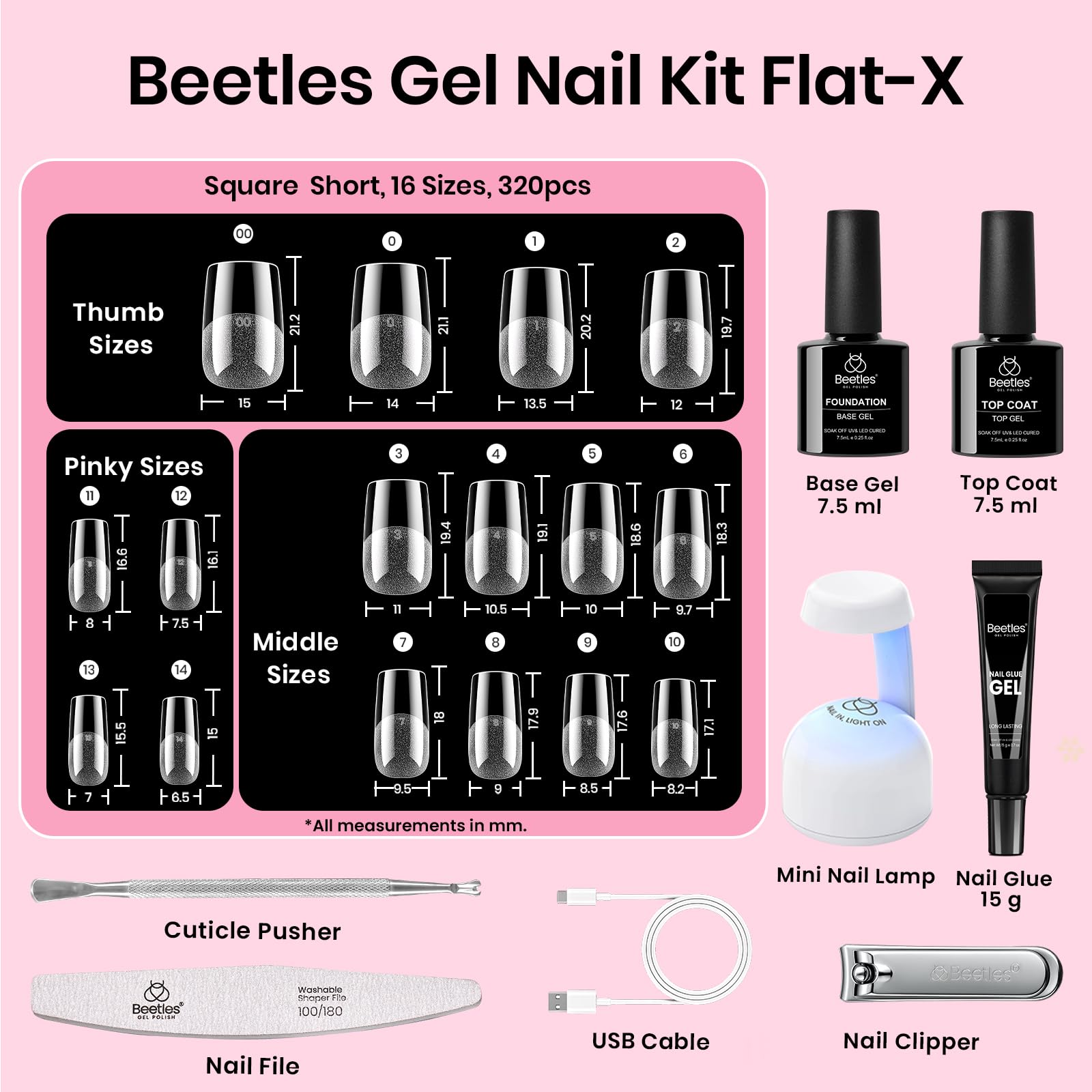 Beetles mini UV nail lamp for fast at-home curing