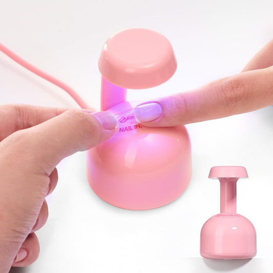 Beetles Mini UV Light pink exterior for quick at-home gel nails.