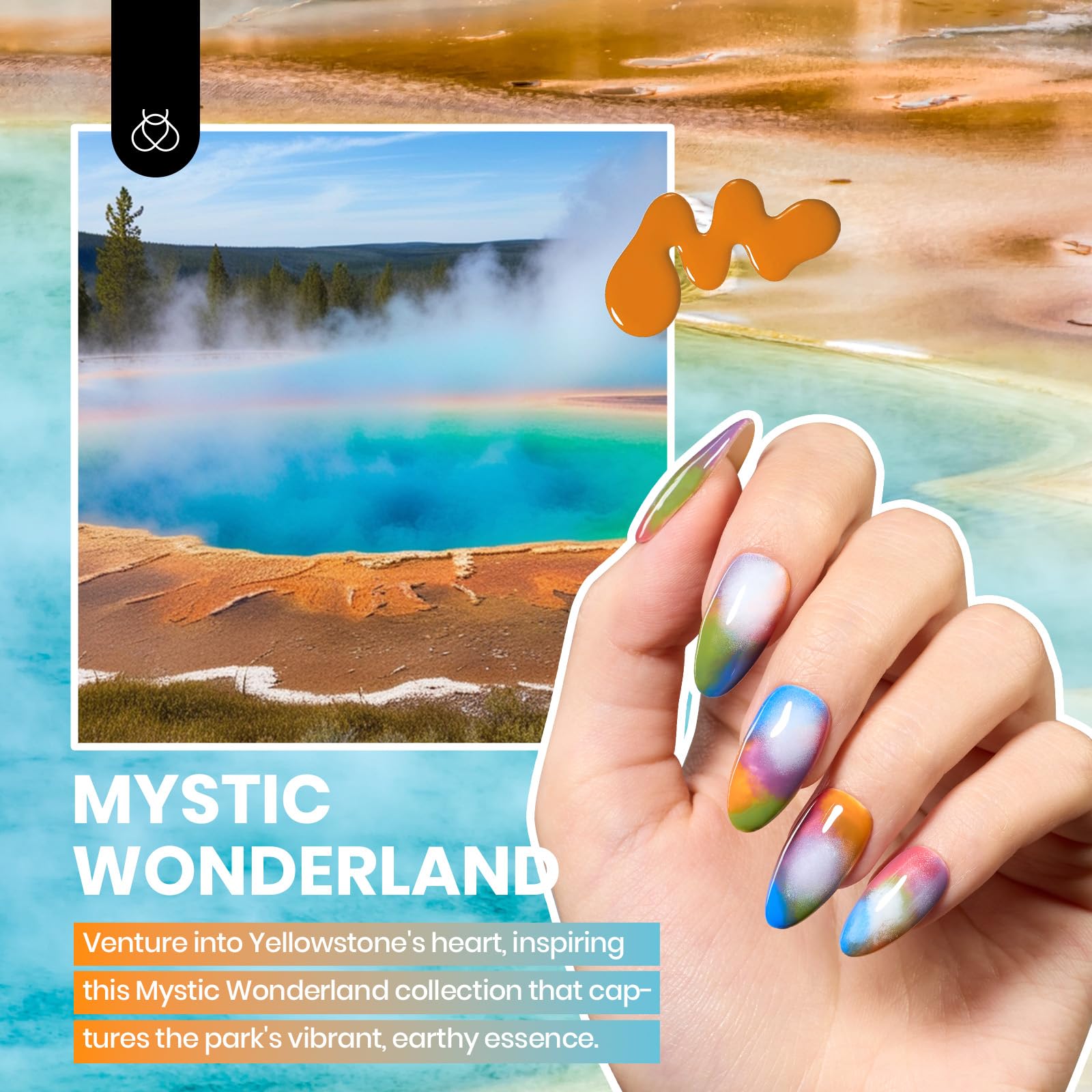 Beetles Mystic Wonderland color range swatch chart highlights bold burgundy orange hues
