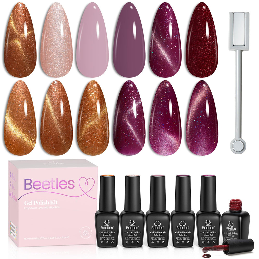 Ready-to-use Beetles set for quick DIY nail art versatility.