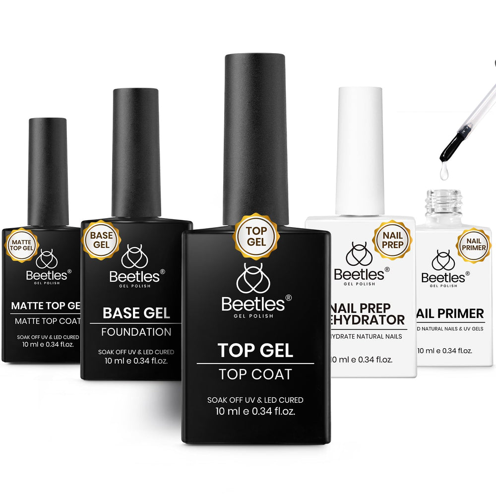 Beetles nail-dehydrator-primer-kit boosts adhesion for durable gel nails.