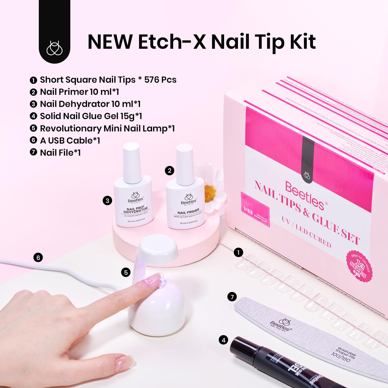 Beetles compact kit for safe, long-lasting nail designs.