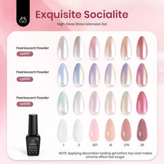 Beetles nail extension gel application step indicating easy shaping and quick curing