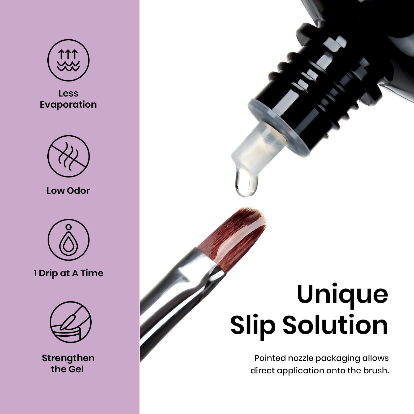 Beetles dual-headed brush and nail forms for precise shaping at home