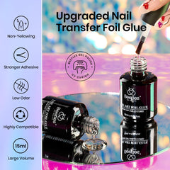 Beetles Nail Foil Art Kit supports soak-off removal with ease.