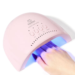 Beetles pink housing adds stylish, compact nail care station.