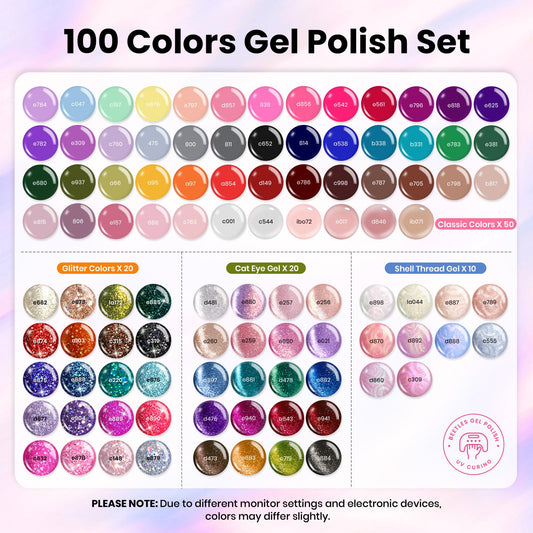 Beetles Nail Nook Glitter gel colors add sparkling accents.