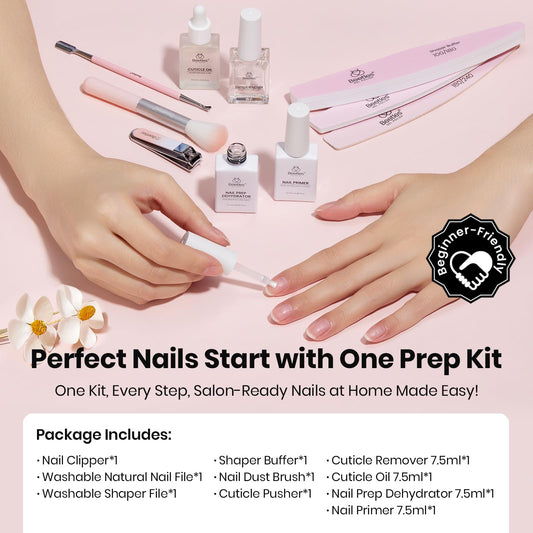 Beetles Nail Prep Kit Primer bottle boosts bonding for a smooth base