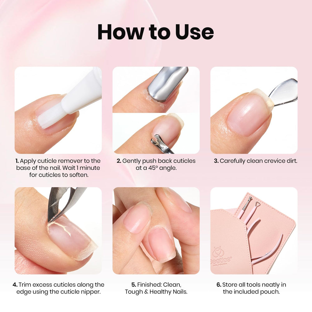 Beetles nail prep kit for gel polish applications and home manicures