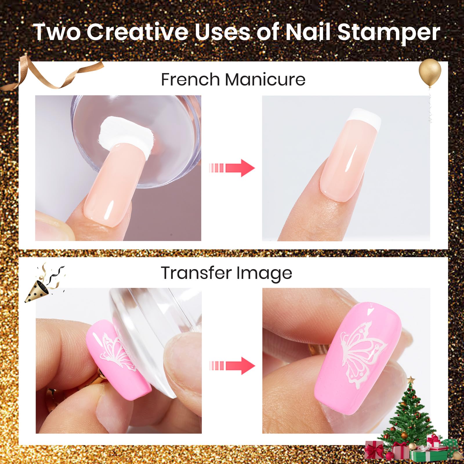 Beetles Nail Stamp Gel bottle transparent for precise placement