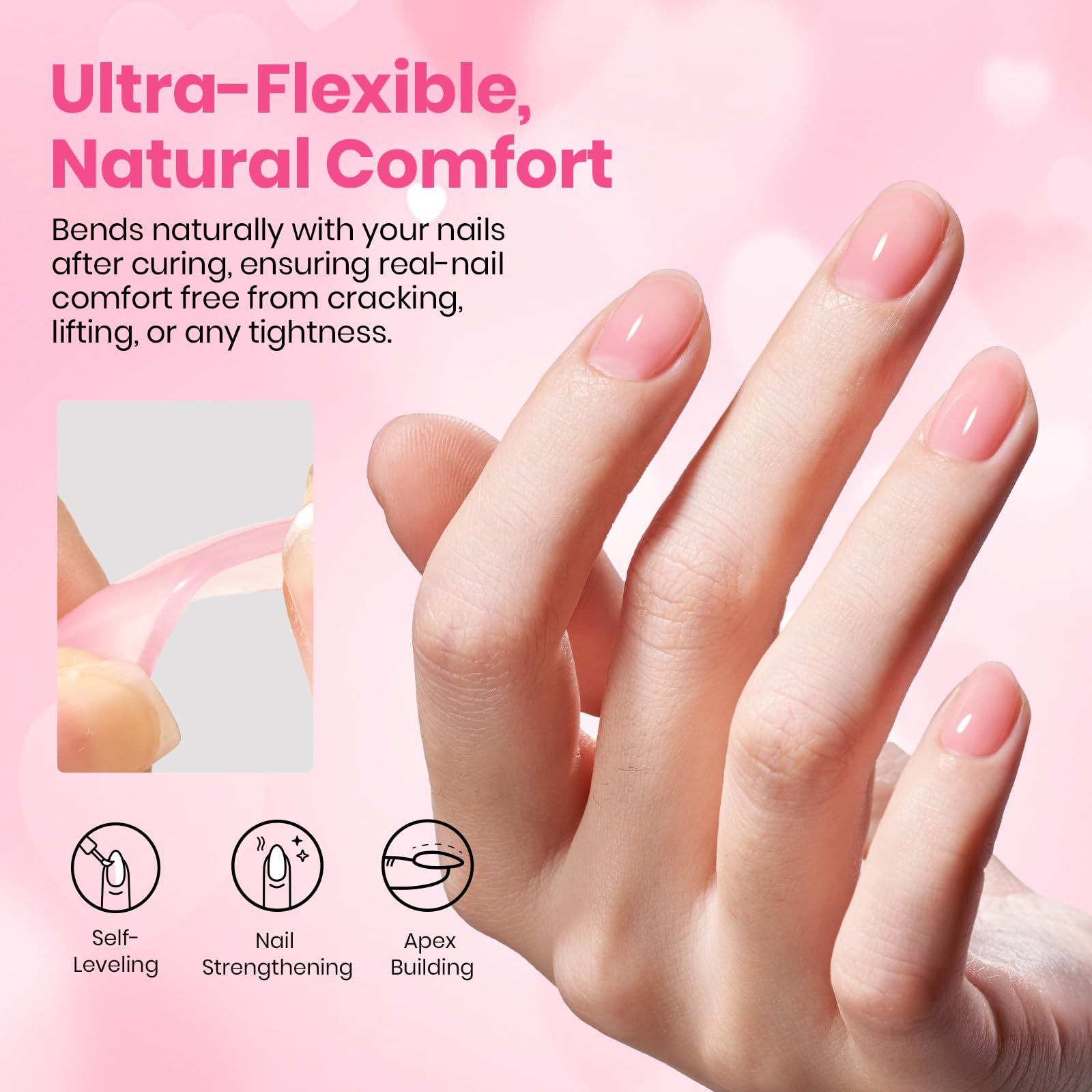 Beetles Builder Gel strengthens and repairs weak nails