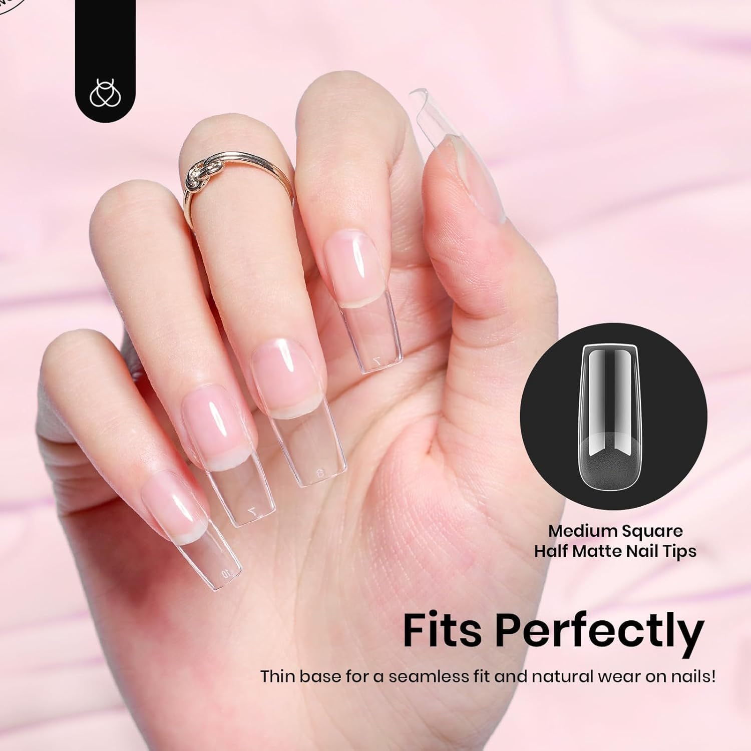 Beetles Nail Tips twelve sizes labeled 0-11 for precise fit