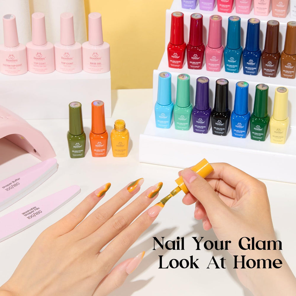 Beetles 28 piece nail tools set for at home manicure convenience
