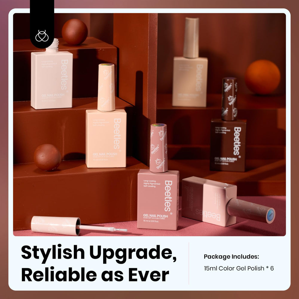 Beetles neutral gel polish kit offering durable color and smooth finish