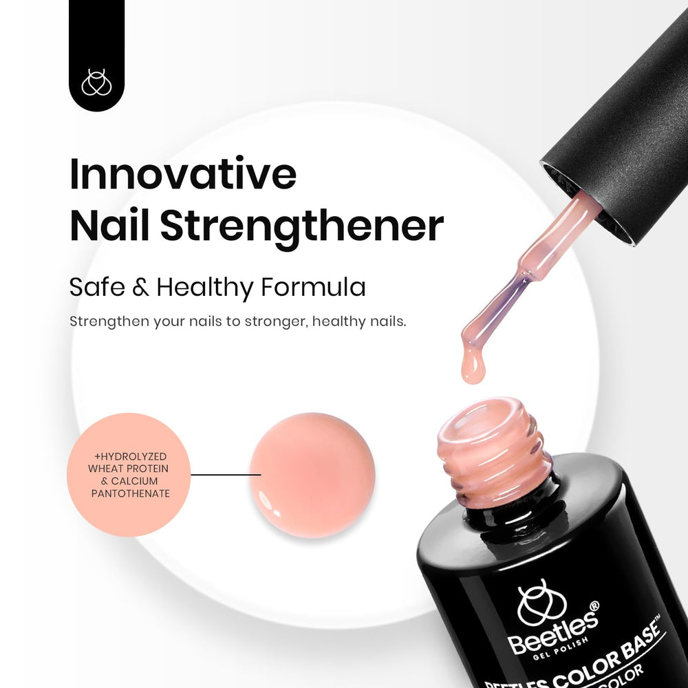 Beetles Nude Base Gel LED cure demonstrates fast drying and durable wear