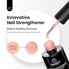 Beetles Nude Base Gel LED cure demonstrates fast drying and durable wear